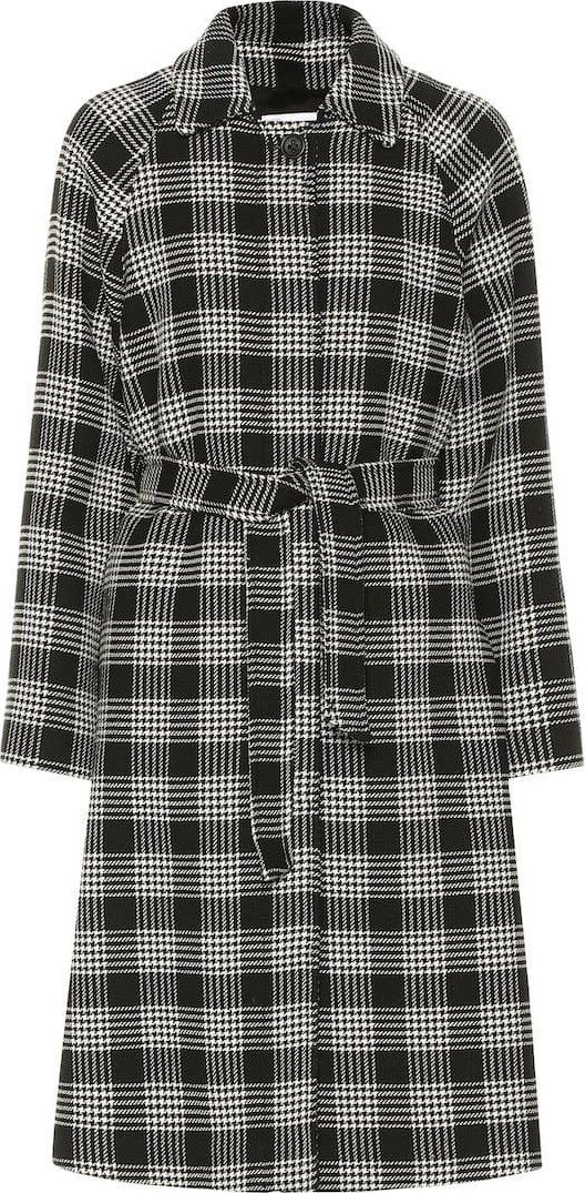 RED Valentino Checked cotton-blend coat