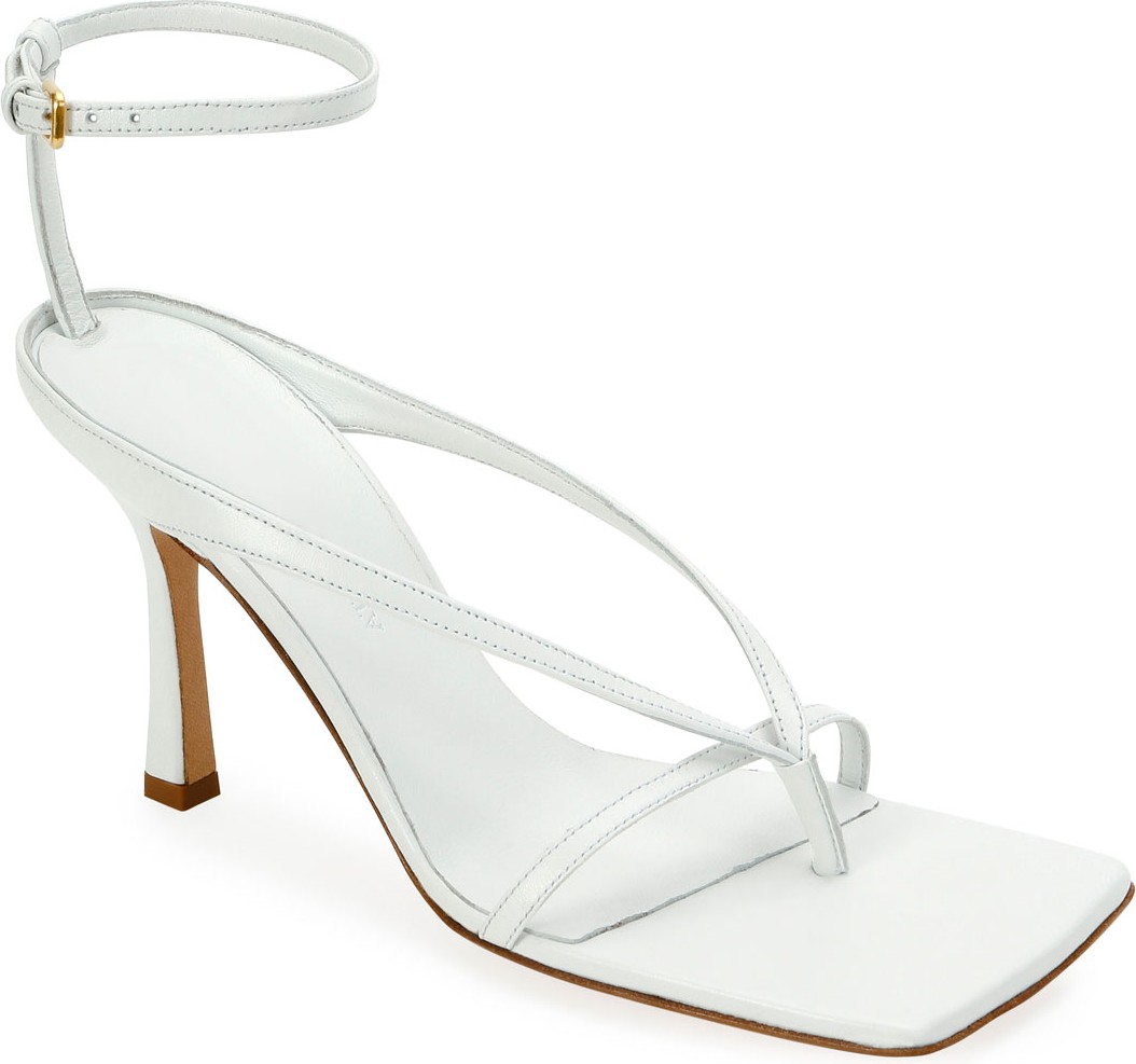 Bottega Veneta Square-Toe Thong Sandals