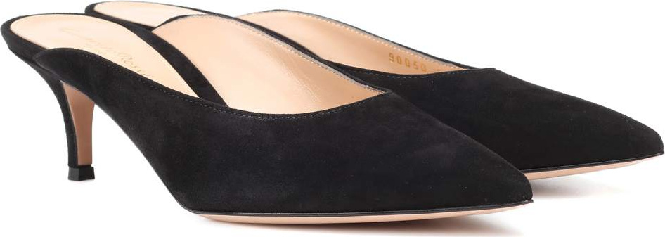 Gianvito Rossi Paige suede mules