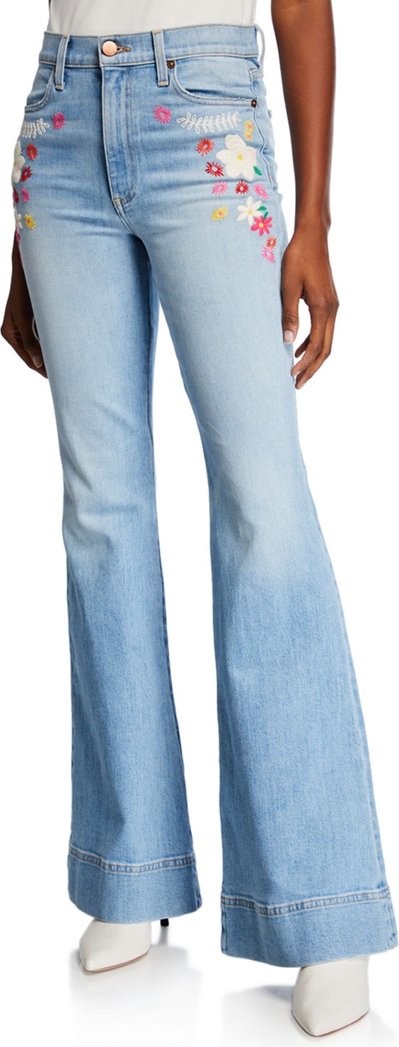 Alice + Olivia Beautiful High-Rise Bell-Bottom Jeans Alice + Olivia Beautiful High-Rise Bell-Bottom Jeans