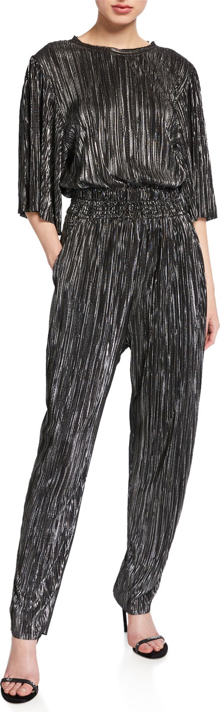 Joan Vass Plus Size Contrast Stripe Long Two Pocket Sweater Vest