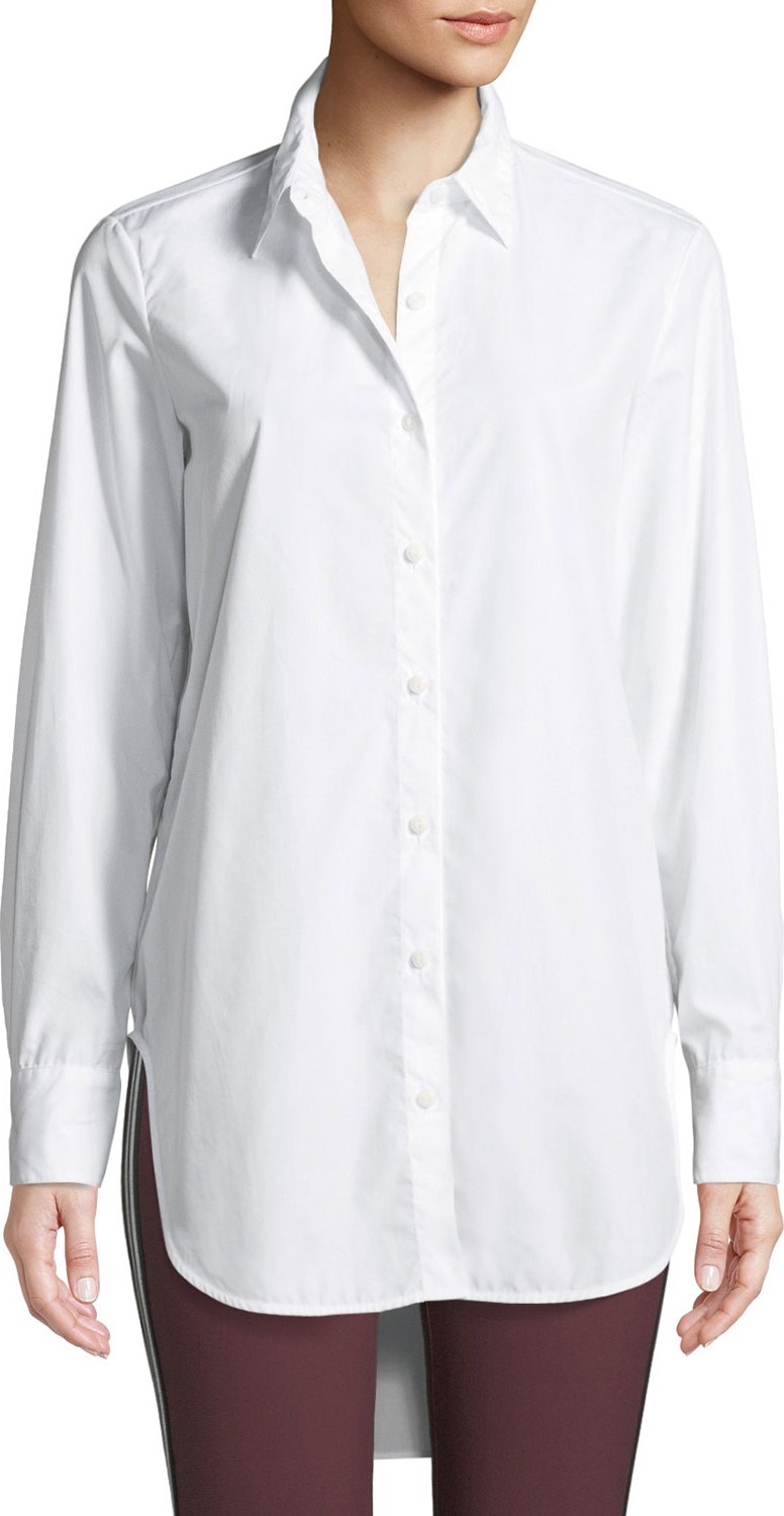 Rag & Bone Nightingale High-Low Button-Front Shirt