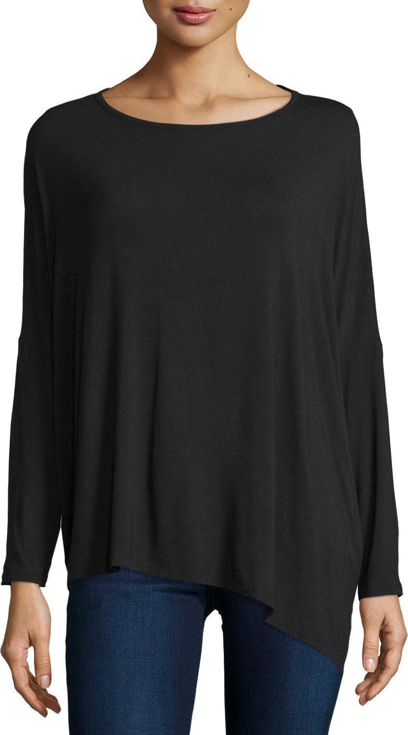 Majestic Long-Sleeve Asymmetric Tee