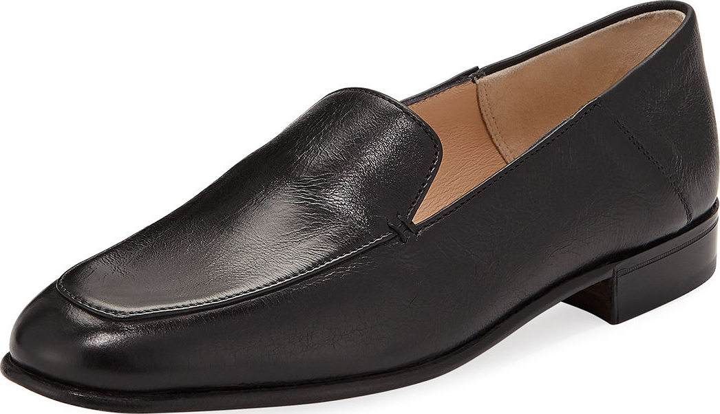 Gravati Flat Leather Smoking Loafer