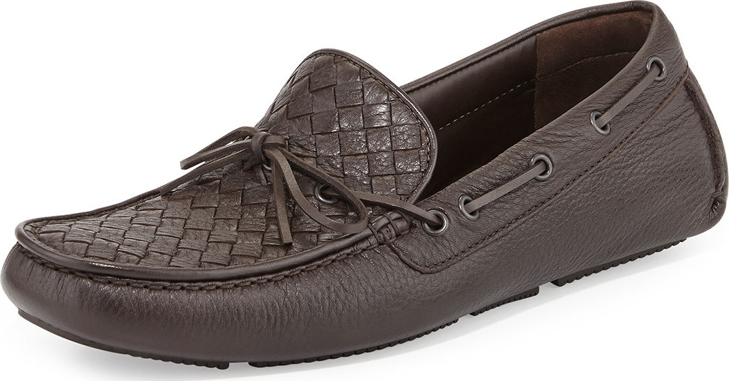 Bottega Veneta Woven Leather Driver