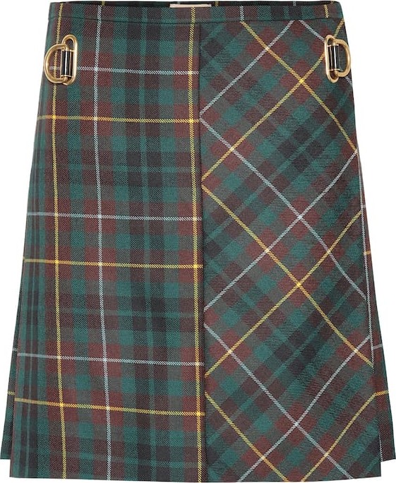 Burberry London England Tartan wool miniskirt