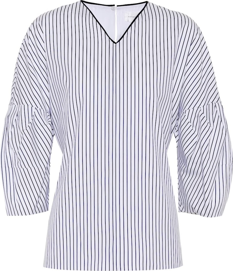 VICTORIA, VICTORIA BECKHAM Striped cotton top