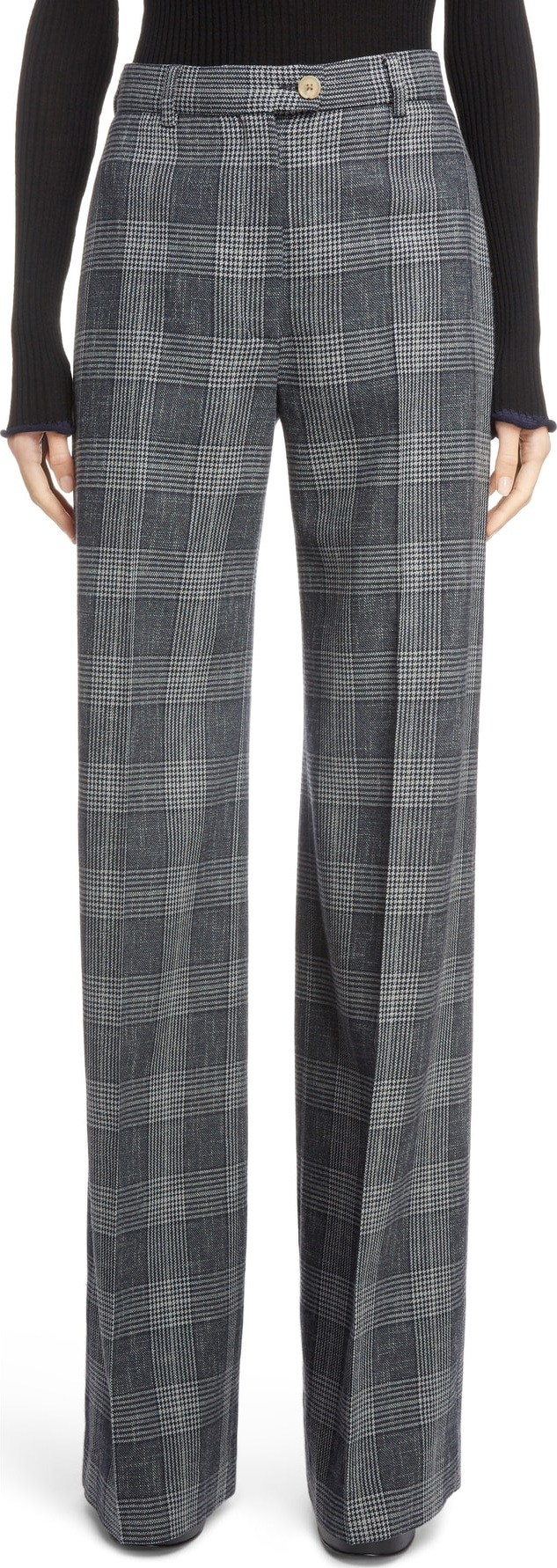 Acne Studios Wide Leg Check Pants