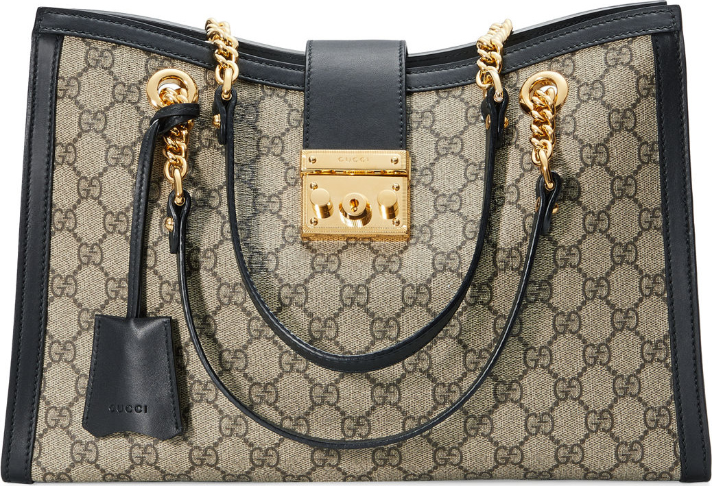 Gucci Padlock GG Supreme Canvas Medium Shoulder Bag