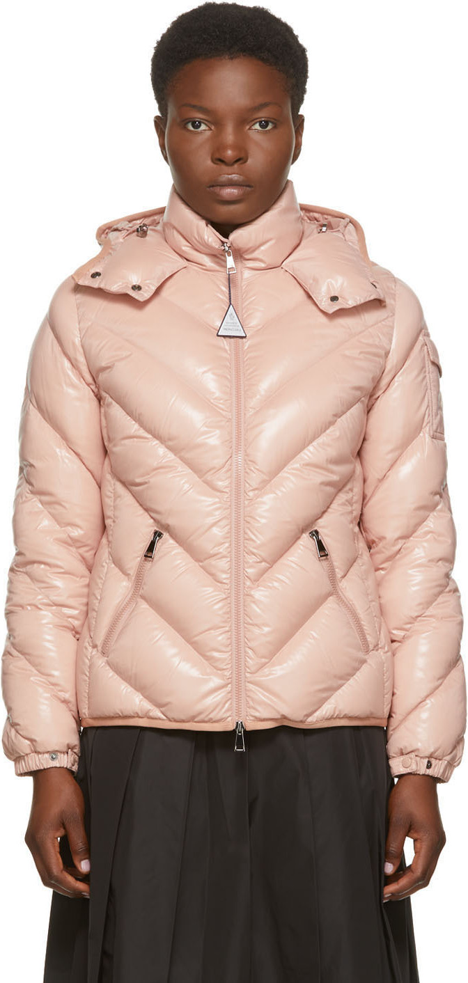 Moncler - Pink Down Brouel Coat