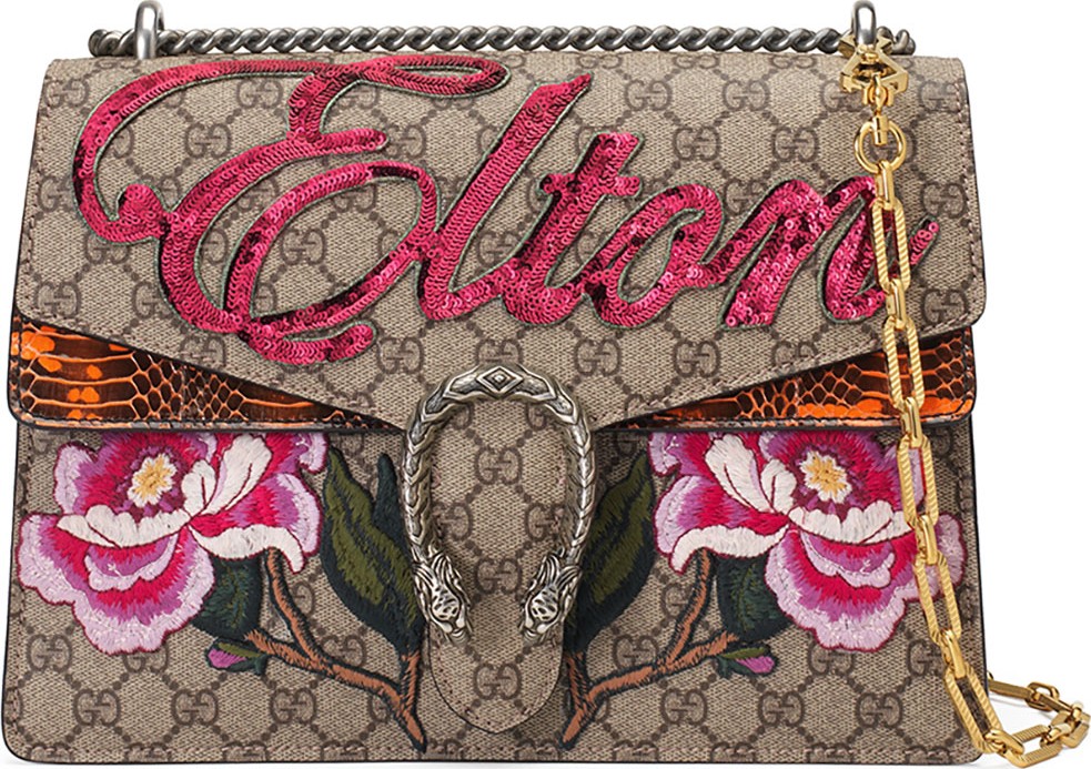 Gucci Dionysus Medium Elton Shoulder Bag, Neutral/Multi