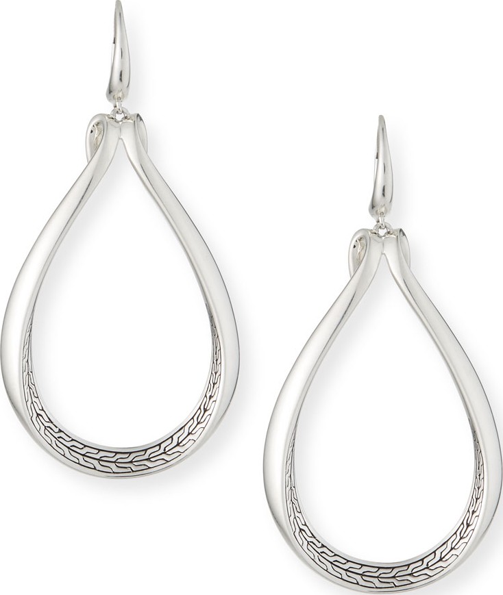 John Hardy Classic Chain Pear Drop Earrings
