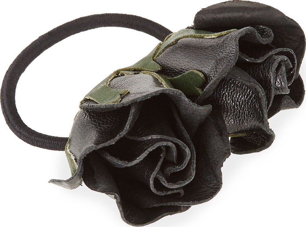 Epona Valley Isa Mini Leather Rose Ponytail Holder
