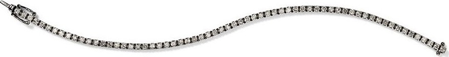 Eva Fehren 2mm Line Bracelet White Gold