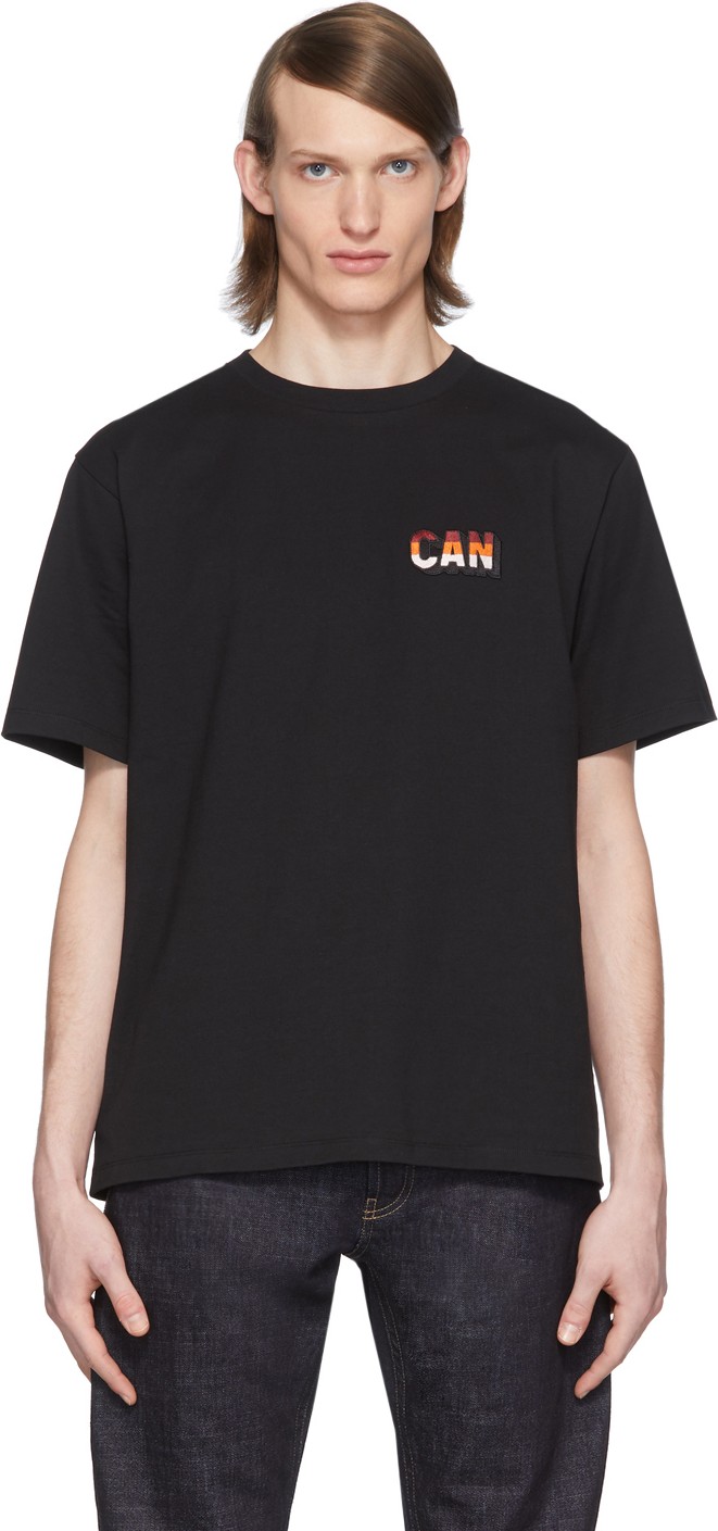 Lemaire Black Can Edition Patch T-Shirt