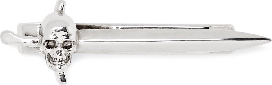 Alexander McQueen Sword Silver-Tone Tie Clip