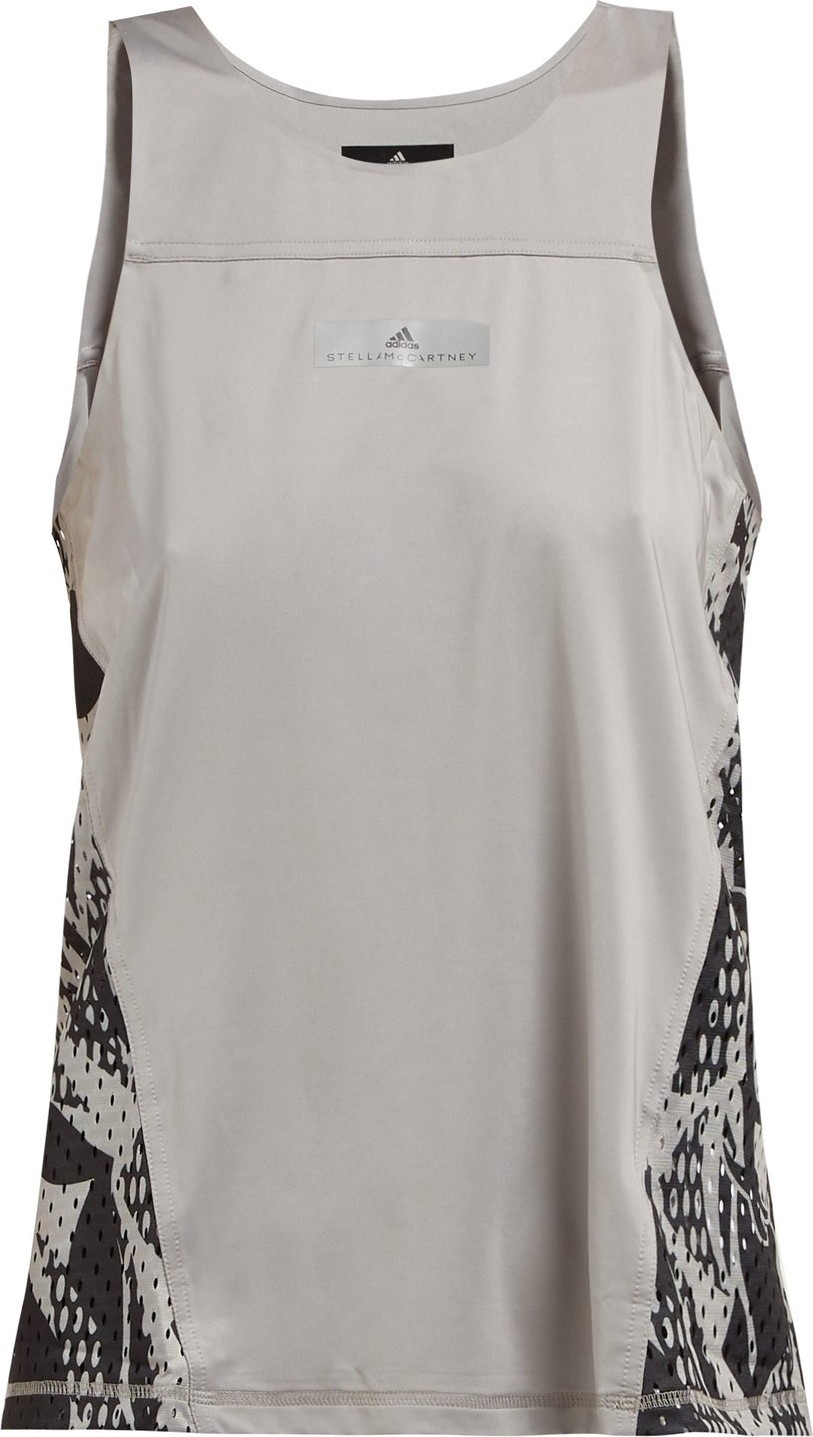 Adidas By Stella McCartney Run Adizero snake-print performance tank top
