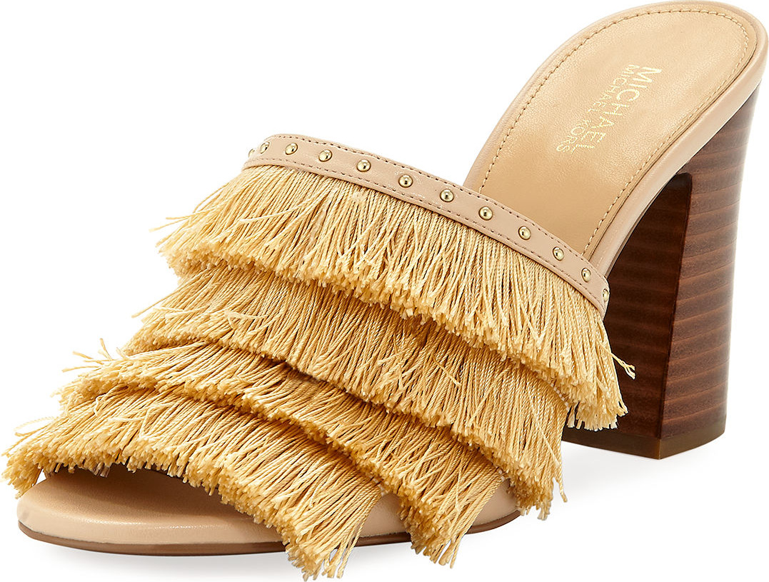 MICHAEL MICHAEL KORS Gallagher Fringe Slide Sandal