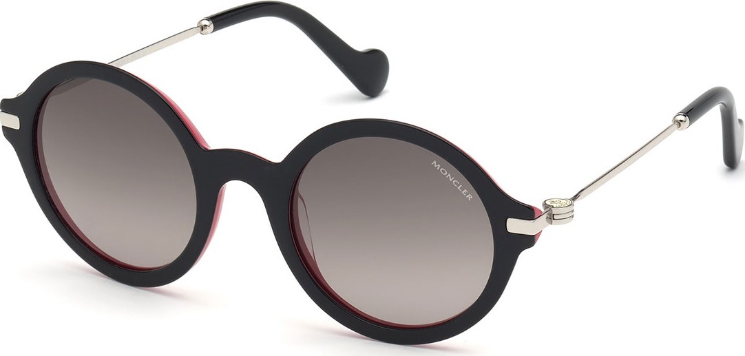 Moncler Round Acetate & Metal Sunglasses