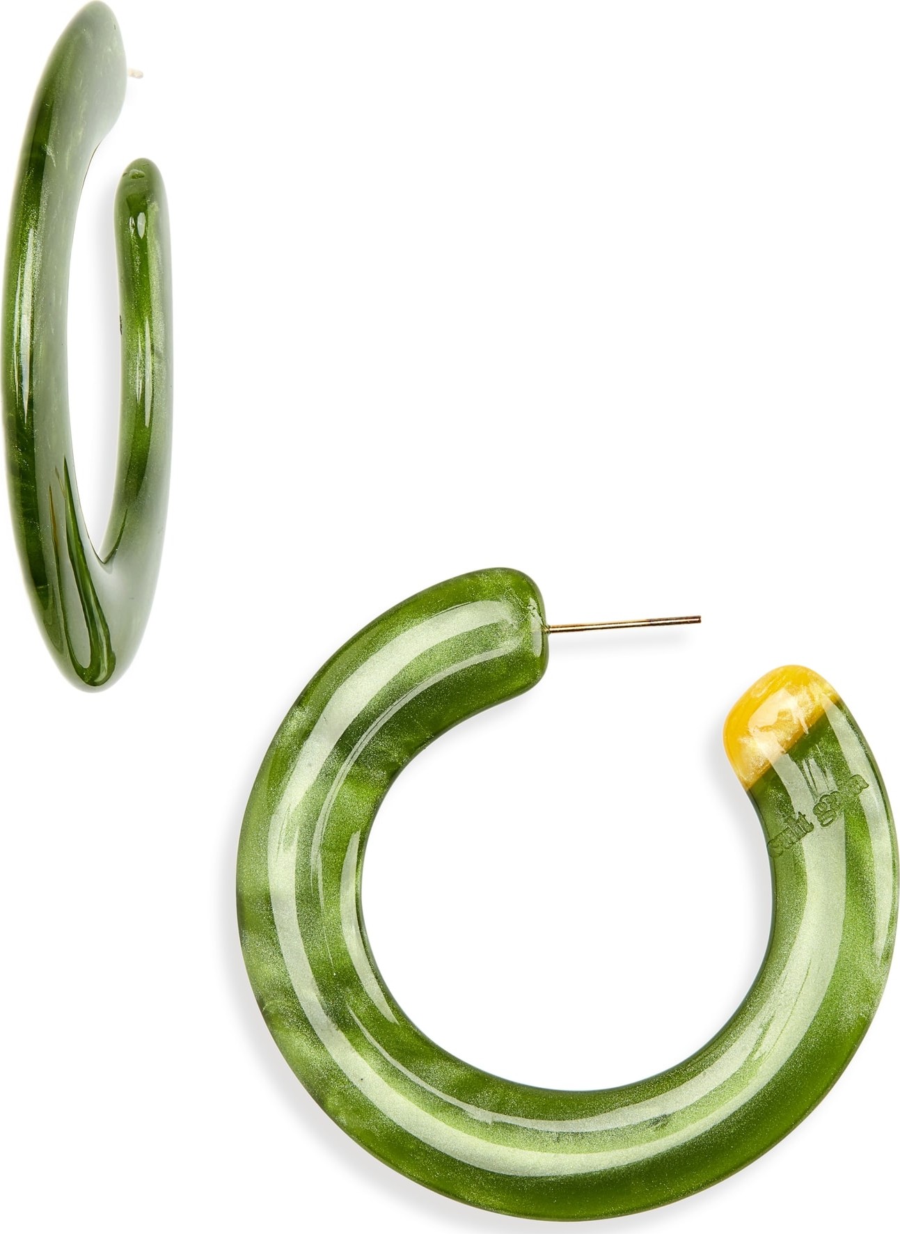 Cult Gaia Mira Small Flat Hoop Earrings