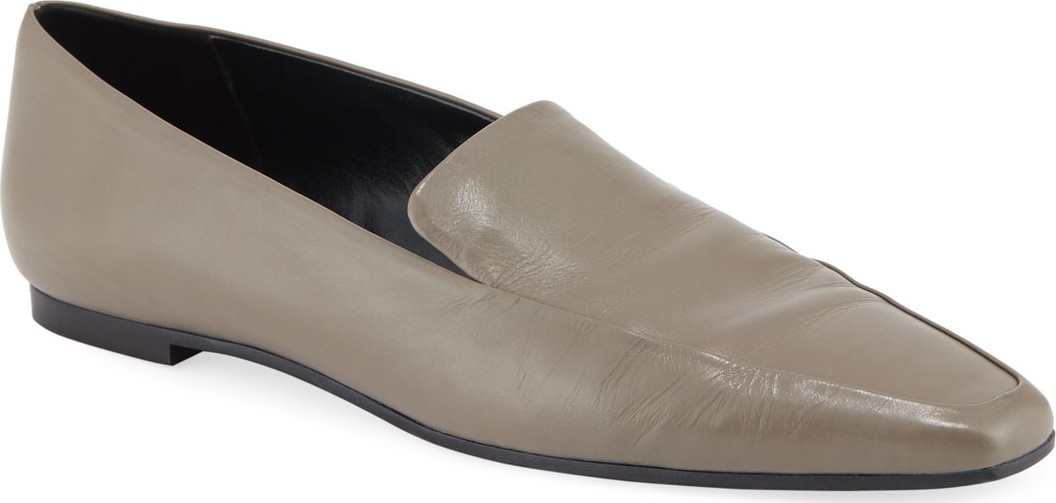 THE ROW Minimal Leather Flat Loafers
