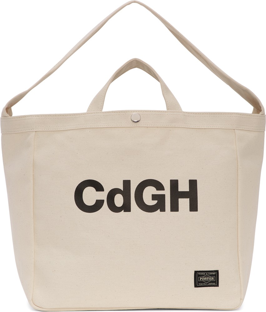Comme Des Garçons Homme Plus Off-White Porter Classics Edition Canvas Tote