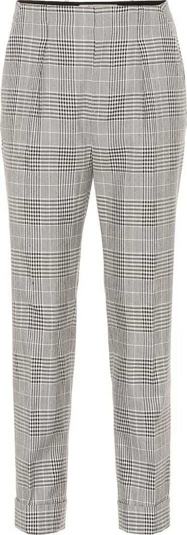 Roland Mouret Horley checked wool-blend pants