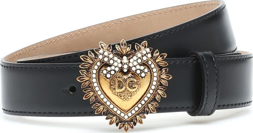 Dolce & Gabbana Embellished leather belt