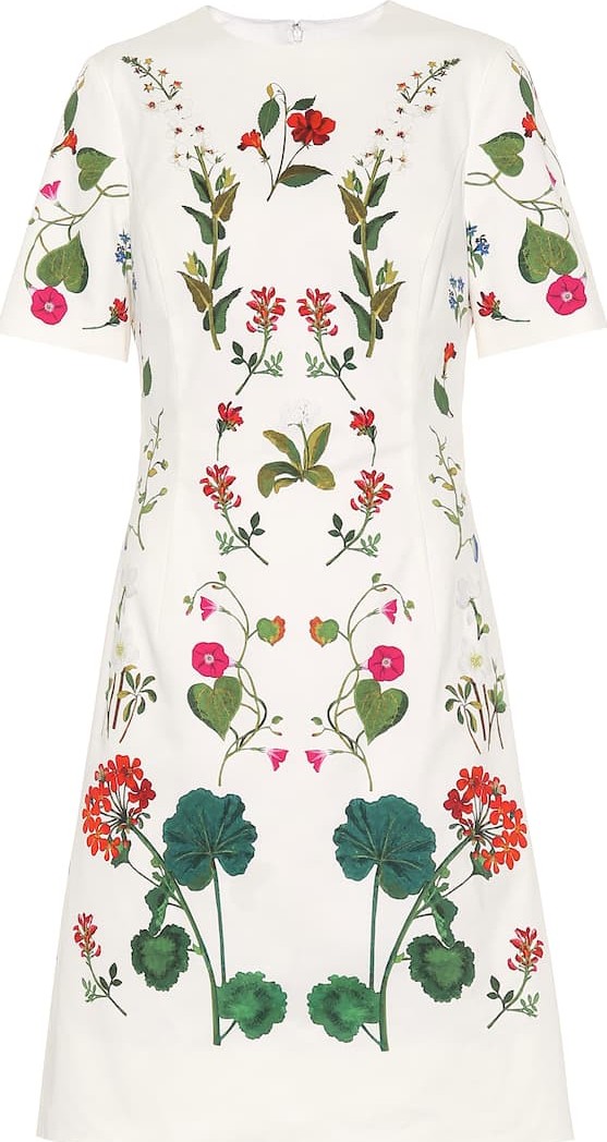 Oscar De La Renta Printed cotton dress