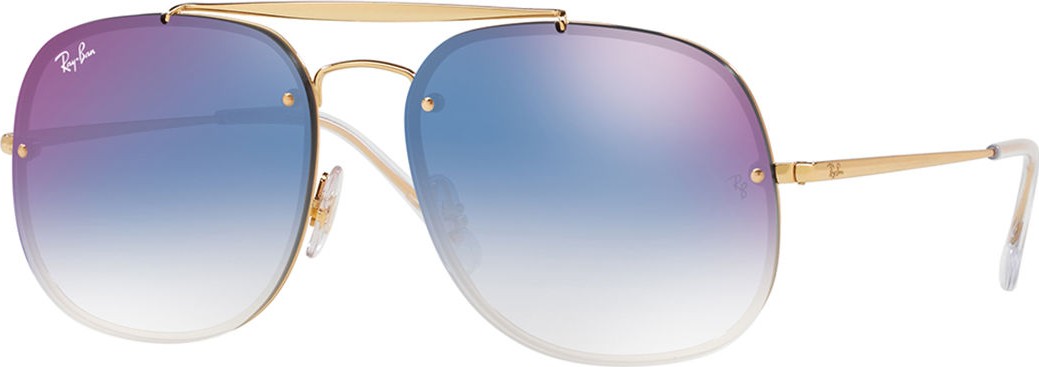 Ray Ban General Blaze Lens-Over-Frame Square Sunglasses