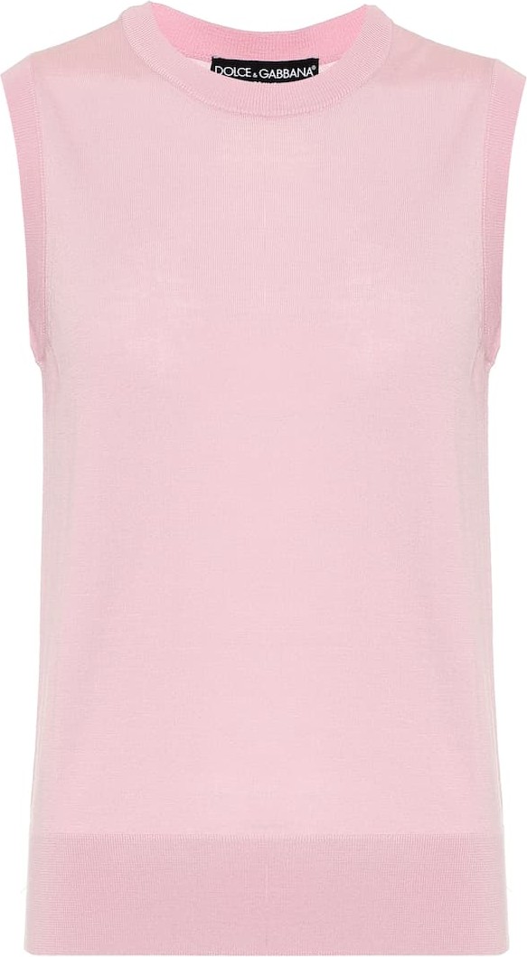 Dolce & Gabbana Sleeveless cashmere top