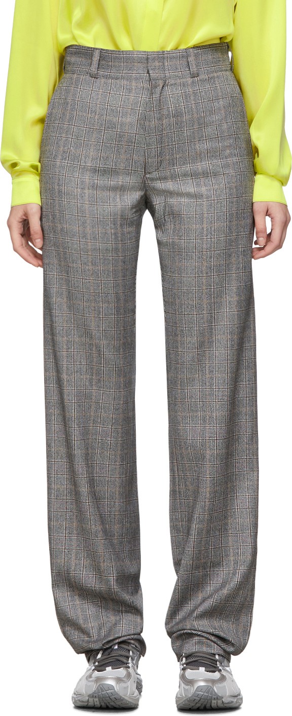Vetements Grey Tailored High Heel Trousers