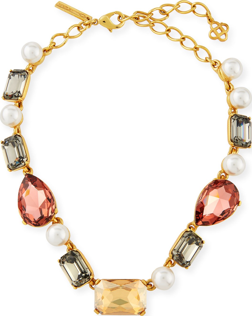 Oscar De La Renta Bold Crystal Necklace