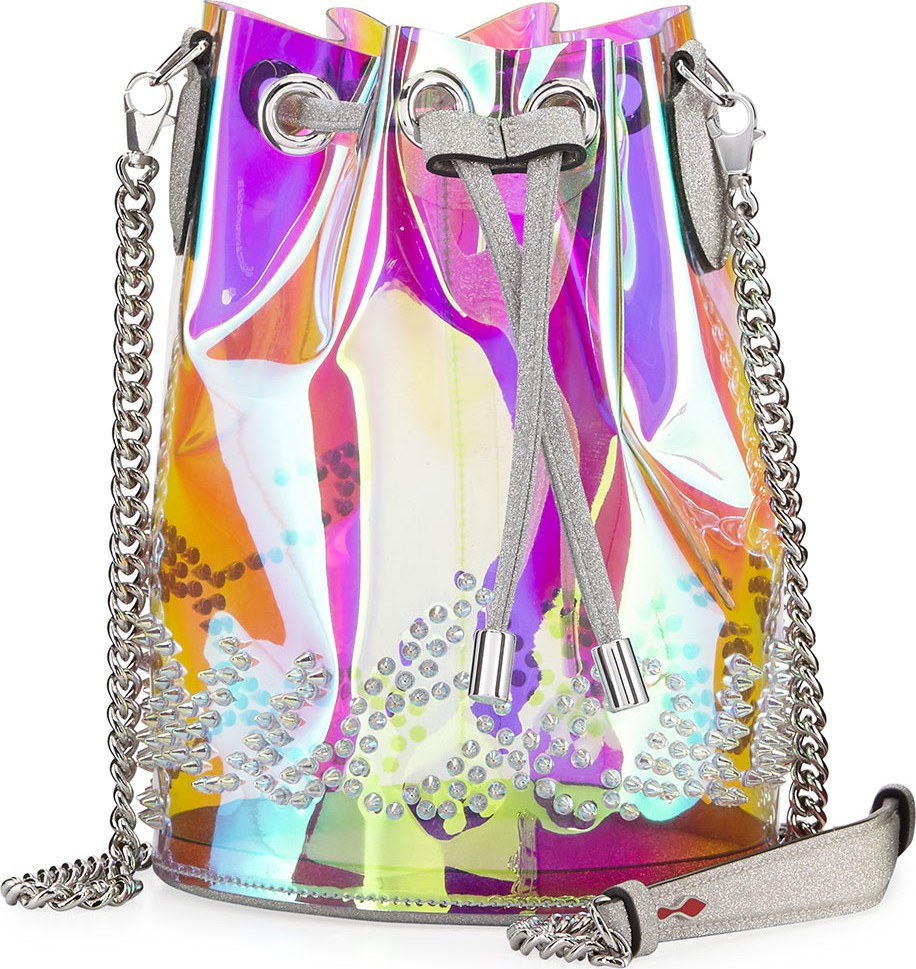 Christian Louboutin Marie Jane Mini GlitterSunset PVC Bucket Bag