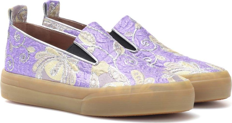 Dries Van Noten Brocade slip-on sneakers