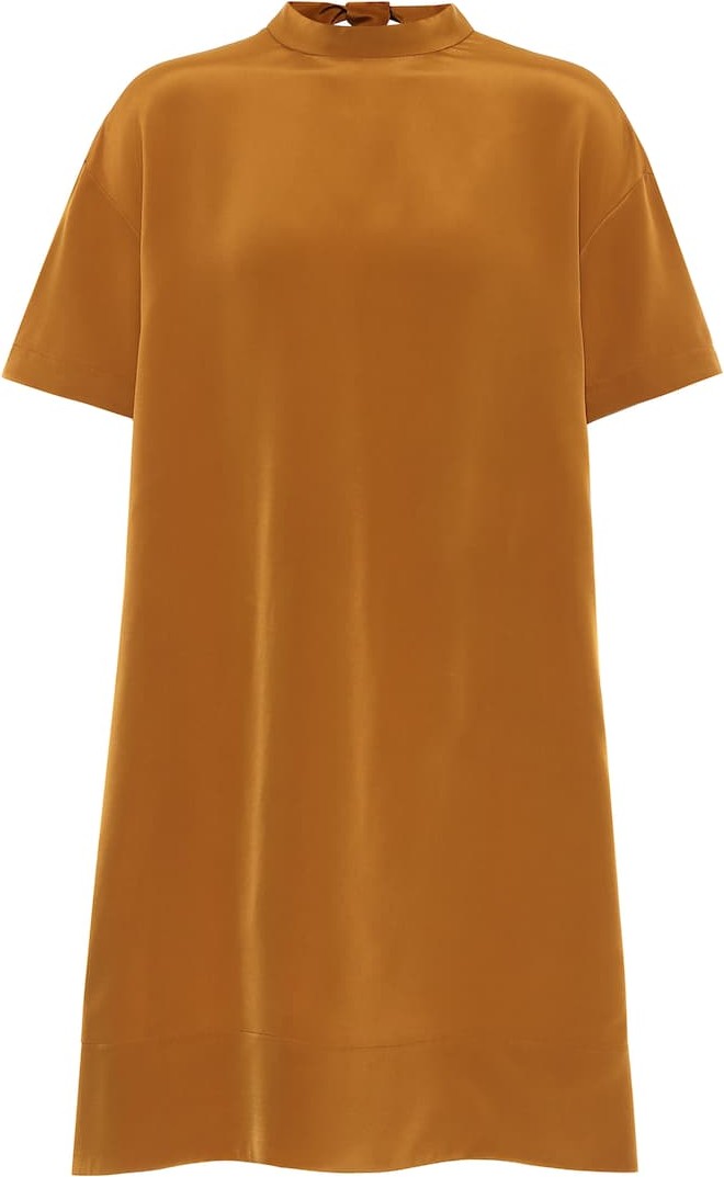 Chloe Satin-crêpe minidress
