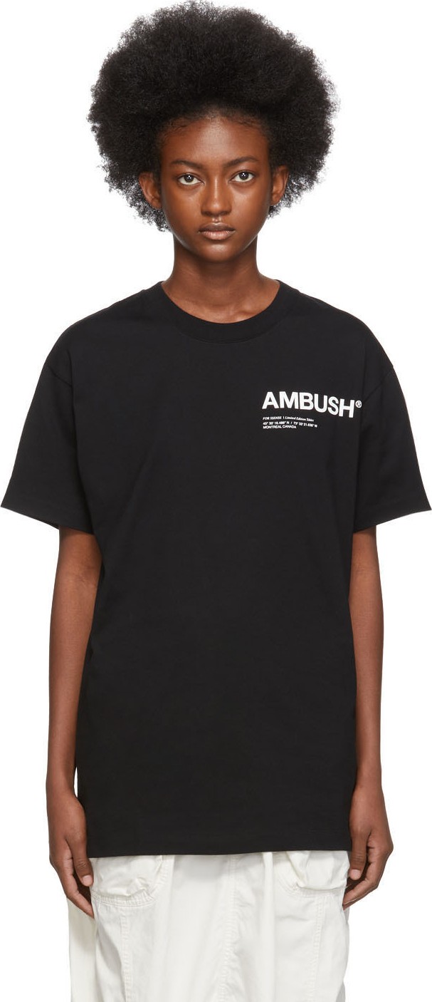 Ambush SSENSE Exclusive Black Logo T-Shirt