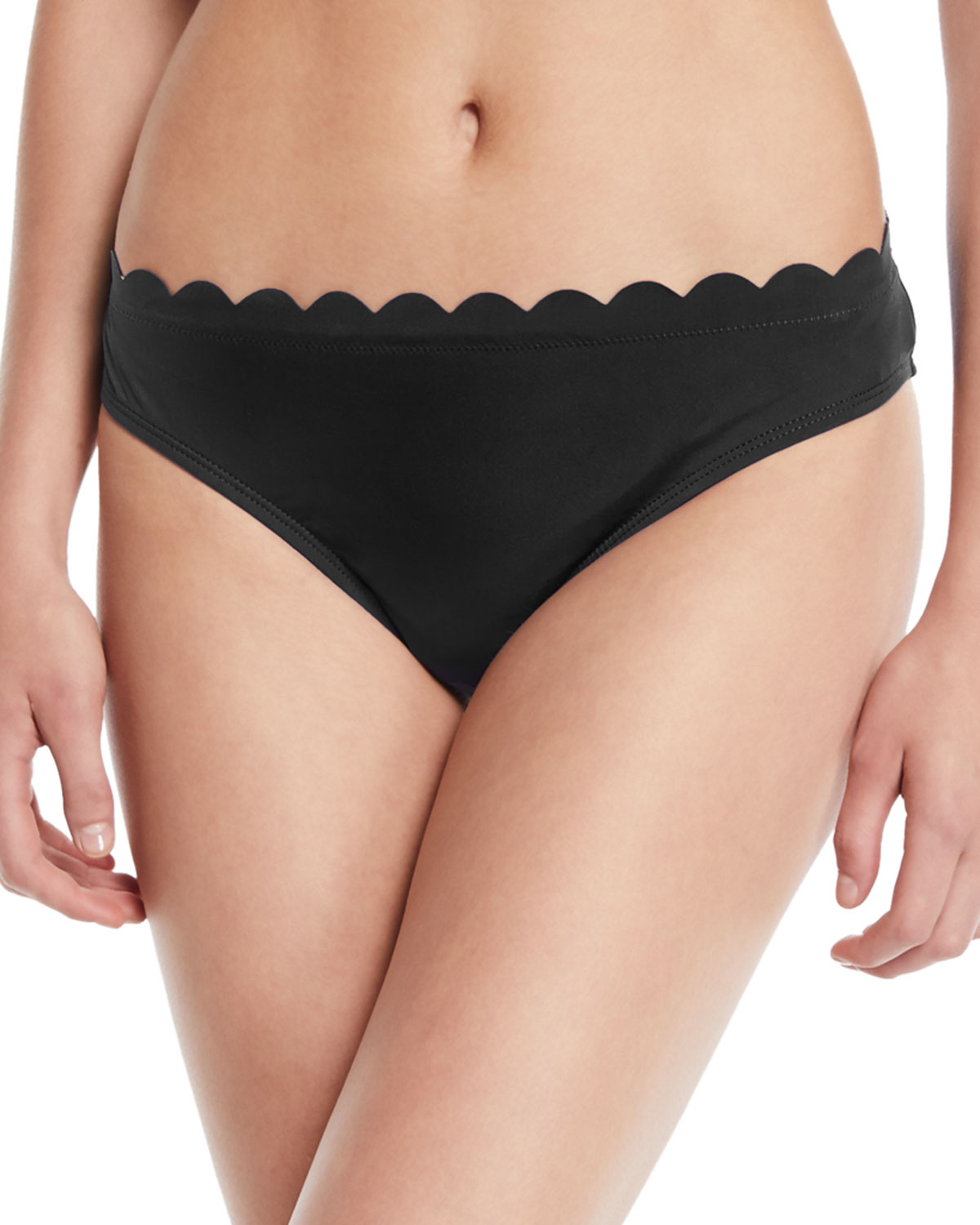 La Blanca Petal Scalloped Hipster Bikini Bottoms