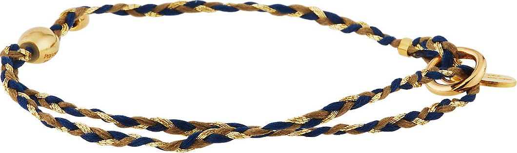 Alex and Ani Precious Threads Bracelet, Blue/Gold