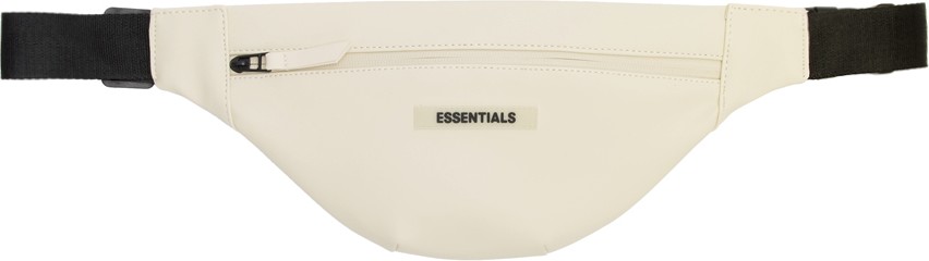 Essentials Off-White Coated Canvas Waist Bag