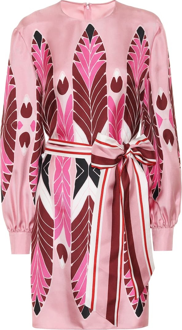 Valentino Printed silk minidress