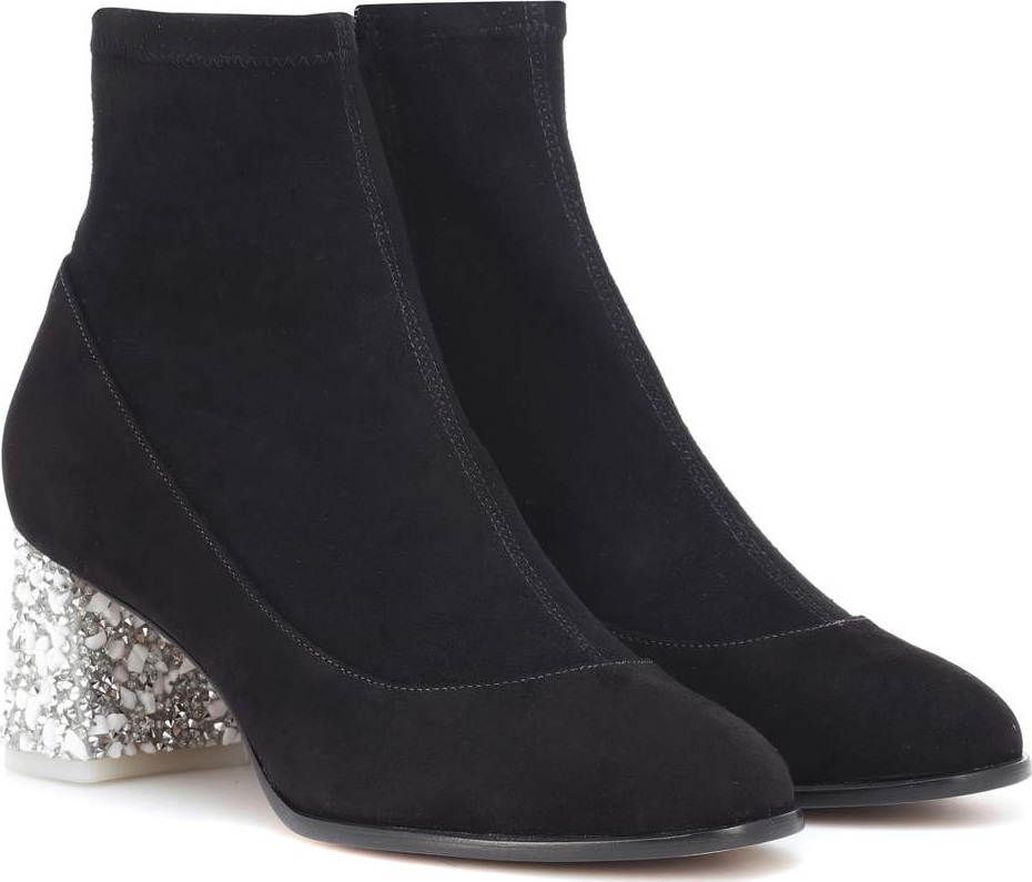 Sophia Webster Felicity embellished suede ankle boots