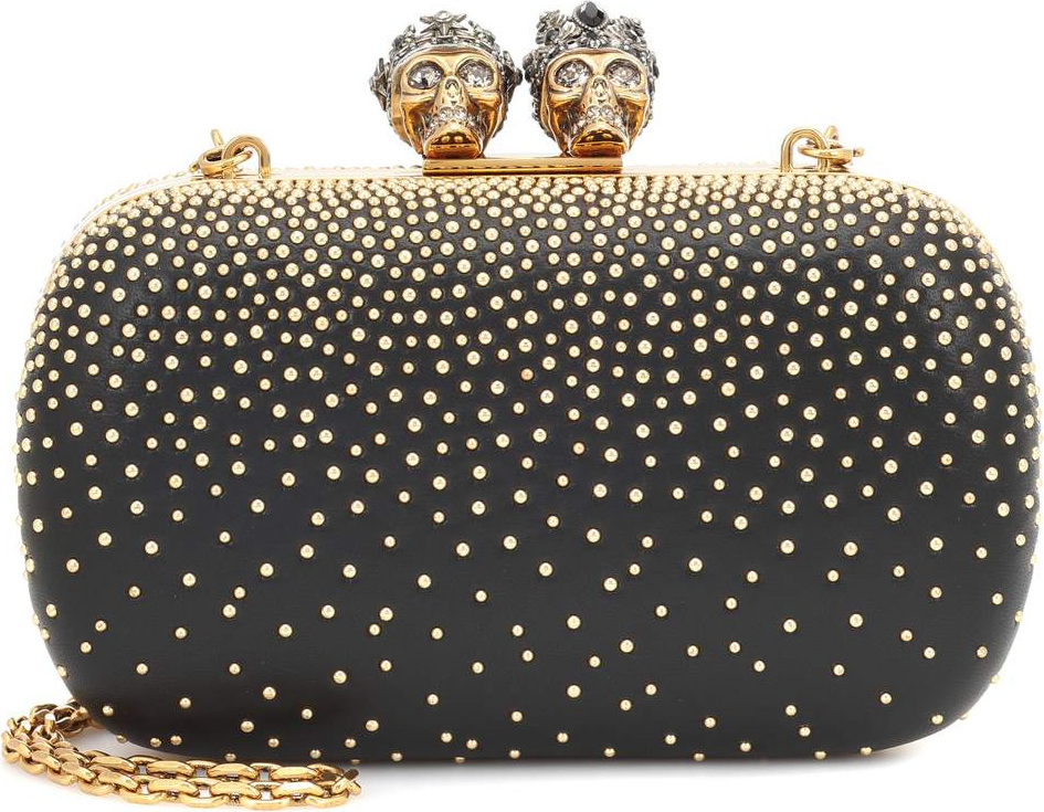 Alexander McQueen Queen and King box clutch
