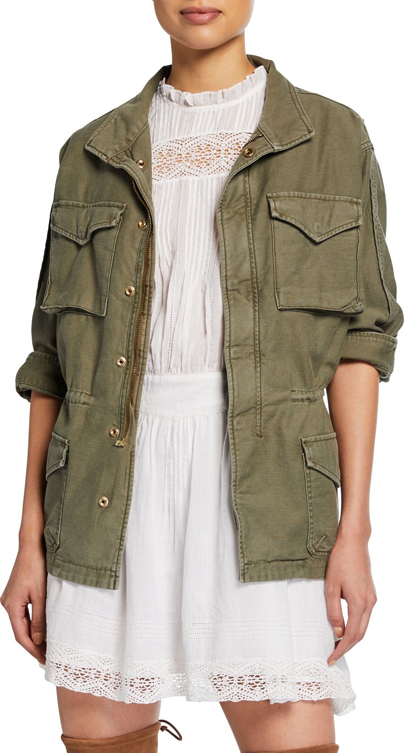 FRAME DENIM Service Snap-Front Utility Jacket