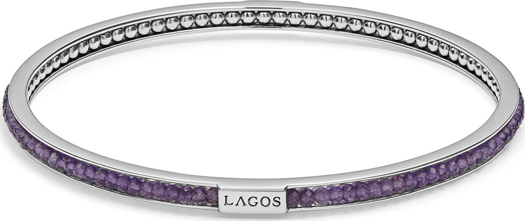 LAGOS Caviar Icon Beaded Stone Bangle Bracelet