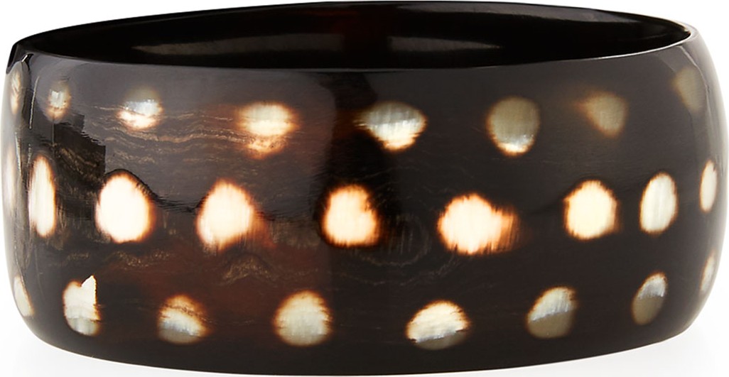 NEST Jewelry Spotted Horn Bangle Bracelet