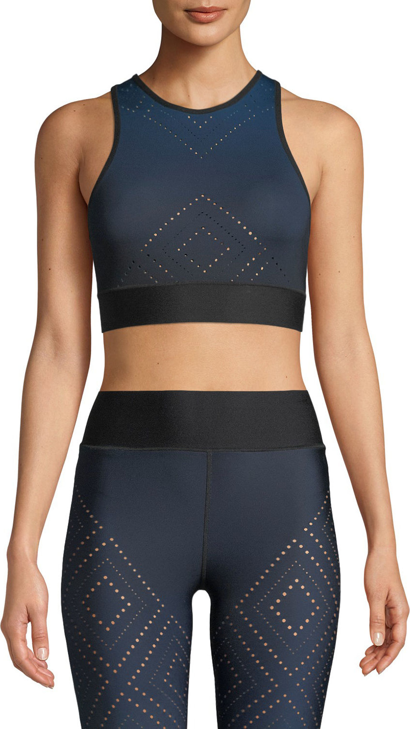 ULTRACOR Altitude Pixel Argyle Performance Crop Top ULTRACOR Altitude Pixel Argyle Performance Crop Top