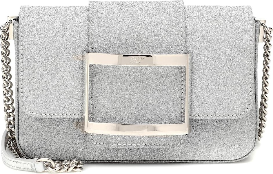 Roger Vivier Très Vivier Micro glitter shoulder bag