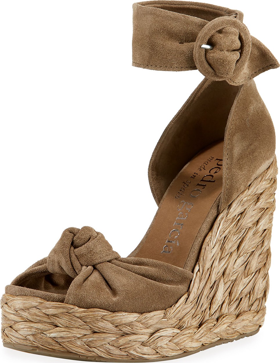 Pedro Garcia Tacy Suede Wedge Sandals