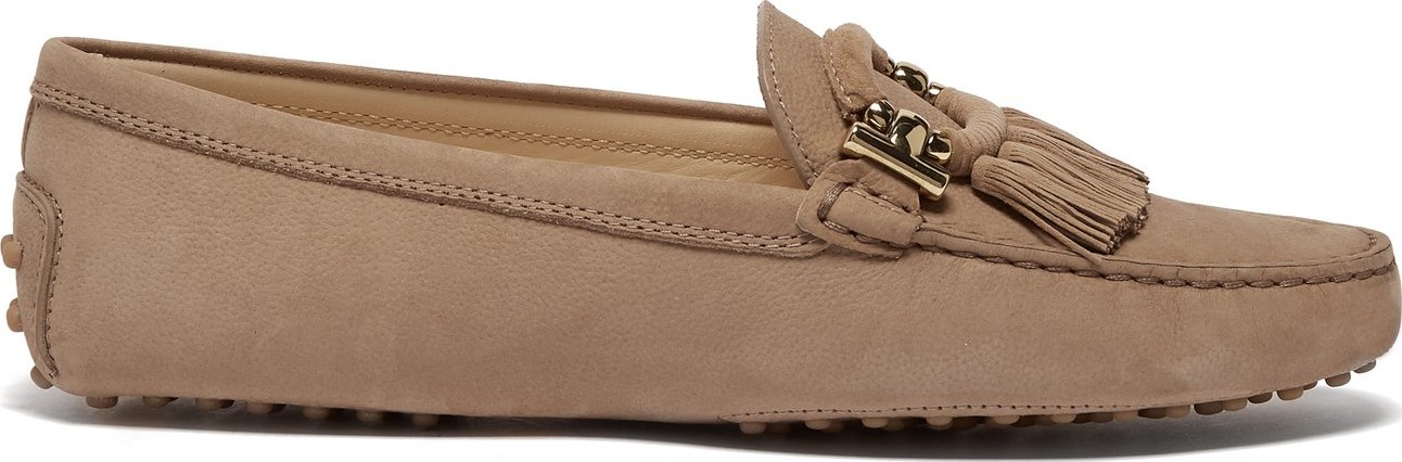Tod's Gommini tasselled suede loafers